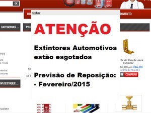 Faltando 2 meses para volta de multa, extintor ainda está em falta